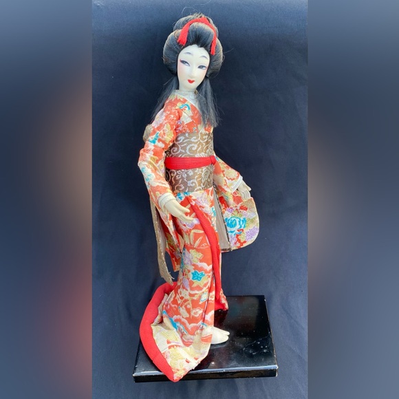 Japanese Nishi Geisha Doll Gorgeous Kimono Rare Vintage - Picture 3 of 14